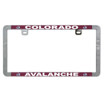 Wholesale-Colorado Avalanche Metal Lic. Plate Frame Slim