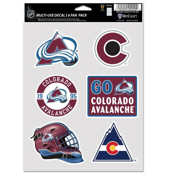 Wholesale-Colorado Avalanche Multi Use 6 Fan Pack