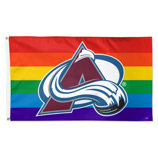 Wholesale-Colorado Avalanche PRIDE Flag - Deluxe 3' X 5'