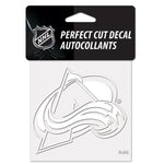 Wholesale-Colorado Avalanche Perfect Cut White Decal 4" x 4"