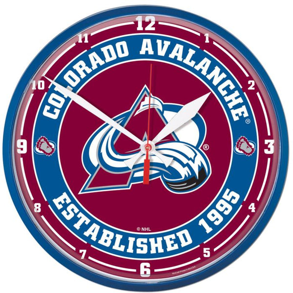 Wholesale-Colorado Avalanche Round Wall Clock 12.75"