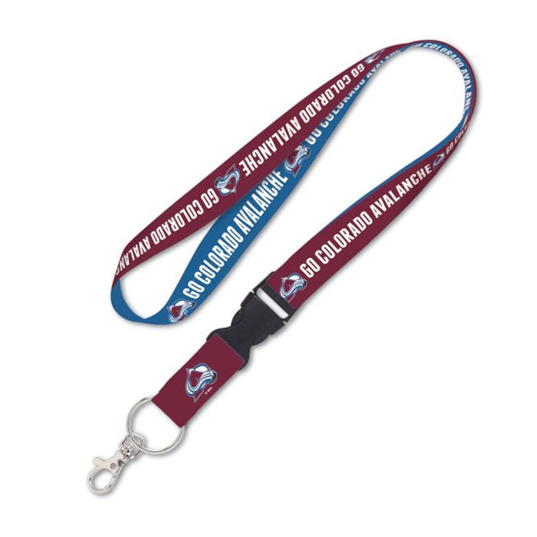 Wholesale-Colorado Avalanche SLOGAN Lanyard w/detachable buckle 1"