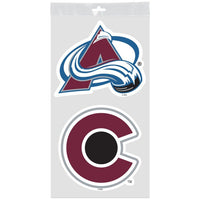 Wholesale-Colorado Avalanche Window Decals 4" x 7"