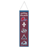 Wholesale-Colorado Avalanche Wool Banner 8" x 32"