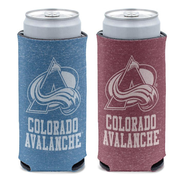 Wholesale-Colorado Avalanche colored heather 12 oz Slim Can Cooler