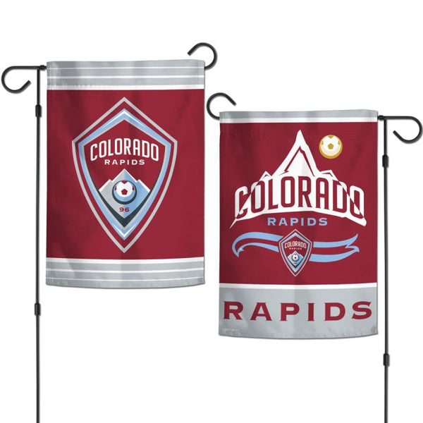 Wholesale-Colorado Rapids Logo Garden Flags 2 sided 12.5" x 18"