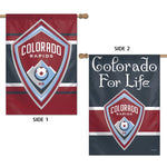 Wholesale-Colorado Rapids Vertical Flag 2 Sided 28" x 40"