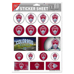 Wholesale-Colorado Rapids Vinyl Sticker Sheet 5" x 7"