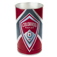 Wholesale-Colorado Rapids Wastebasket - tapered 15"H