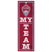 Wholesale-Colorado Rapids Wood Sign 4" x 13"