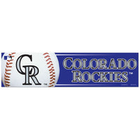 Wholesale-Colorado Rockies Bumper Strip 3" x 12"