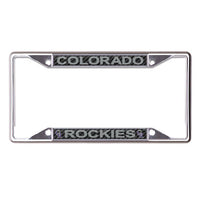 Wholesale-Colorado Rockies CARBON Lic Plt Frame S/S Printed