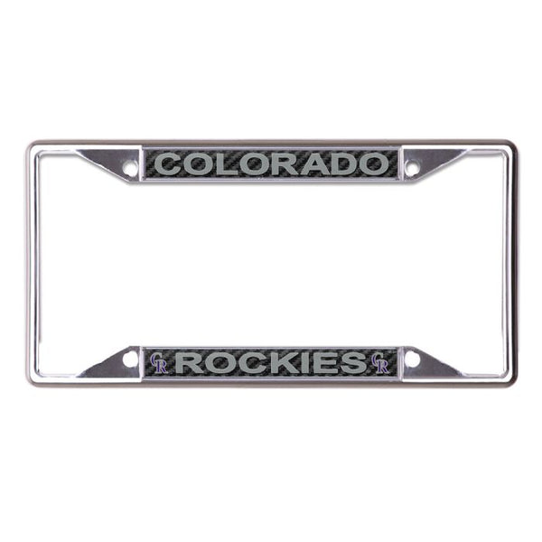 Wholesale-Colorado Rockies CARBON Lic Plt Frame S/S Printed