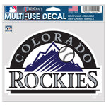 Wholesale-Colorado Rockies / Cooperstown Multi-Use Decal -Clear Bckrgd 5" x 6"