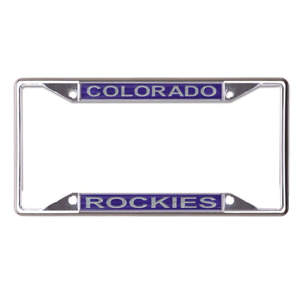 Wholesale-Colorado Rockies GLITTER Lic Plt Frame S/S Printed