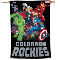 Wholesale-Colorado Rockies / Marvel (c) 2021 MARVEL Vertical Flag 28" x 40"