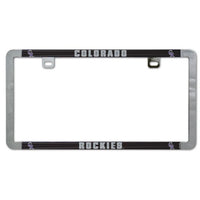 Wholesale-Colorado Rockies Metal Lic. Plate Frame Slim