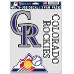 Wholesale-Colorado Rockies Multi Use 3 Fan Pack