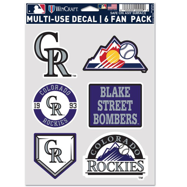 Wholesale-Colorado Rockies Multi Use 6 Fan Pack