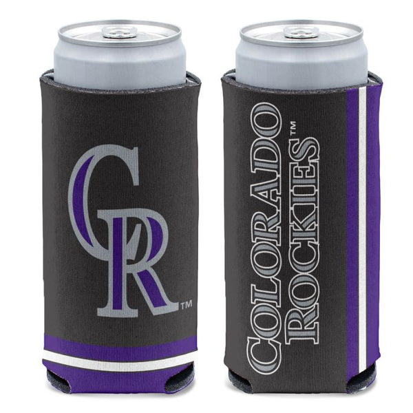Wholesale-Colorado Rockies Primary 12 oz Slim Can Cooler