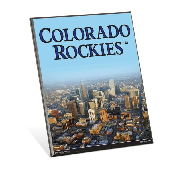 Wholesale-Colorado Rockies Wood Easel Sign 8" x 10"