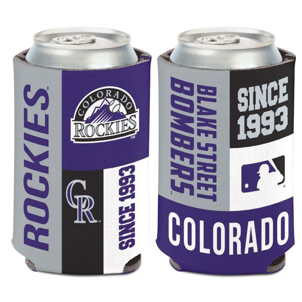 Wholesale-Colorado Rockies color block Can Cooler 12 oz.