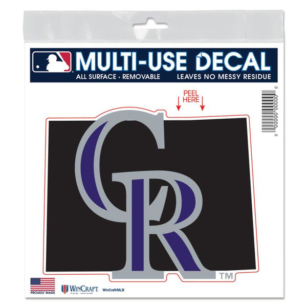 Wholesale-Colorado Rockies state shape All Surface Decal 6" x 6"