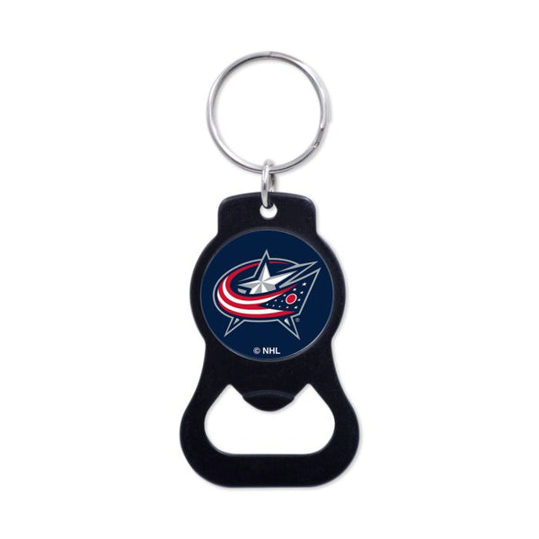 Wholesale-Columbus Blue Jackets Black Bottle Opener Key Ring