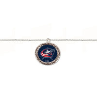 Wholesale-Columbus Blue Jackets Bracelet w/Charm Jewelry Carded