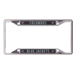 Wholesale-Columbus Blue Jackets CARBON Lic Plt Frame S/S Printed