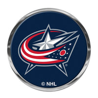 Wholesale-Columbus Blue Jackets Chrome Metal Domed Emblem