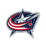 Wholesale-Columbus Blue Jackets Colored Chrome Free Form Auto Emblem