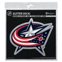 Wholesale-Columbus Blue Jackets Decal Glitter 6" x 6"