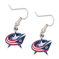 Wholesale-Columbus Blue Jackets Earrings Jewelry Card