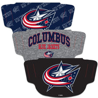 Wholesale-Columbus Blue Jackets Fan Mask Face Cover 3 Pack