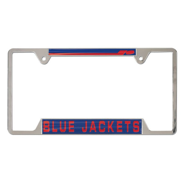 Wholesale-Columbus Blue Jackets Inlaid Metal Lic Plt Frame 4 tab