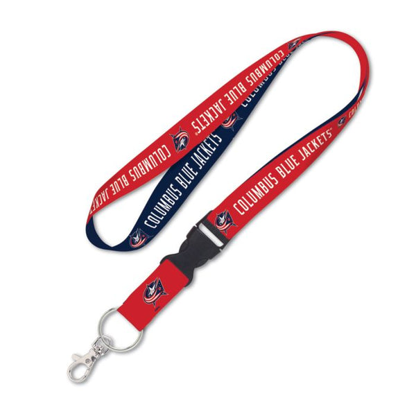 Wholesale-Columbus Blue Jackets Lanyard w/detachable buckle 1"