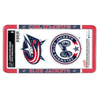 Wholesale-Columbus Blue Jackets License Plate Thin Frame - Plastic w/Decal