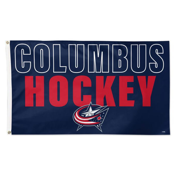 Wholesale-Columbus Blue Jackets Location Flag - Deluxe 3' X 5'