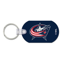 Wholesale-Columbus Blue Jackets Metal Key Ring - Aluminum