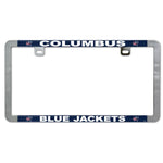 Wholesale-Columbus Blue Jackets Metal Lic. Plate Frame Slim