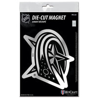 Wholesale-Columbus Blue Jackets Metallic Magnets 3" x 5"