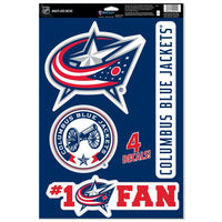 Wholesale-Columbus Blue Jackets Multi-Use Decal 11" x 17"