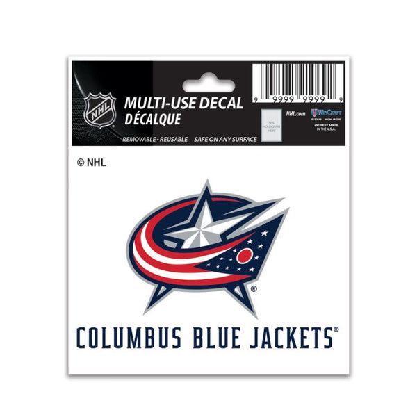 Wholesale-Columbus Blue Jackets Multi-Use Decal 3" x 4"