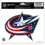 Wholesale-Columbus Blue Jackets Multi-Use Decal -Clear Bckrgd 5" x 6"