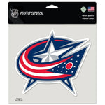 Wholesale-Columbus Blue Jackets Perfect Cut Color Decal 8" x 8"