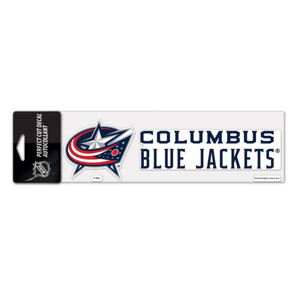 Wholesale-Columbus Blue Jackets Perfect Cut Decals 3" x 10"