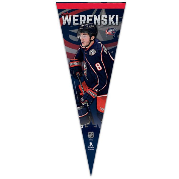 Wholesale-Columbus Blue Jackets Premium Pennant 12" x 30" Zach Werenski