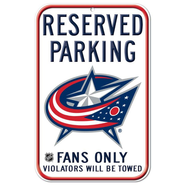 Wholesale-Columbus Blue Jackets Reserved Parking Plastic Sign 11" x 17"