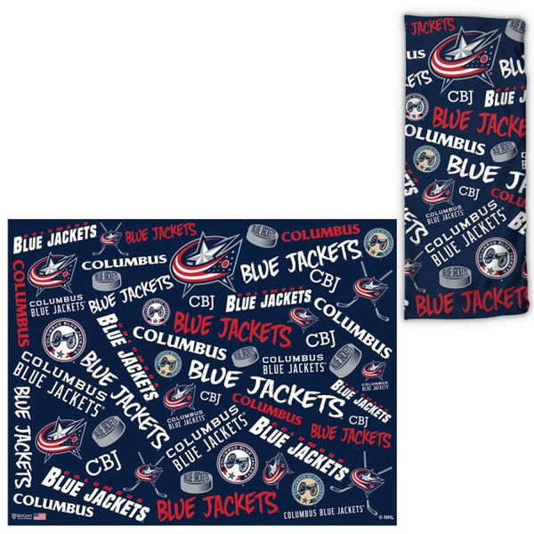 Wholesale-Columbus Blue Jackets Scatter Print Fan Wraps